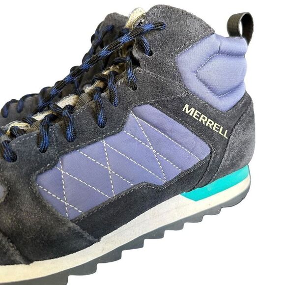 Merrell Women's Alpine Sneaker Mid Shoe Blue Grey Purple - Picture 9 of 12